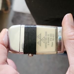 Vintage Refillable lighter.. Scripto Contractors Crane &Ridging Co. Made in USA